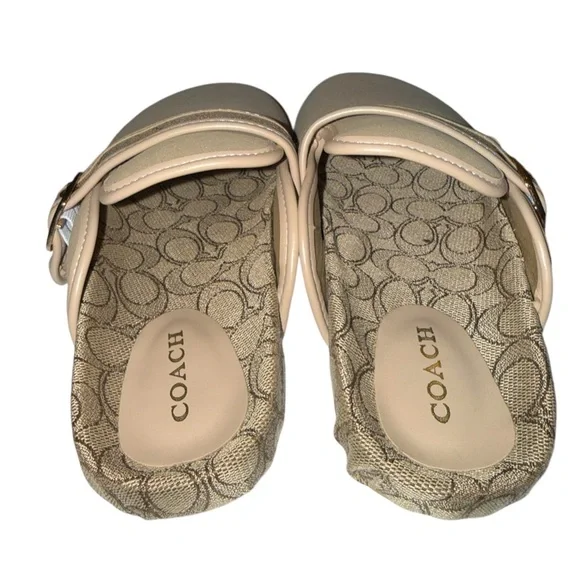 Buckle Clogs in Oat Color - Picture 3 of 7